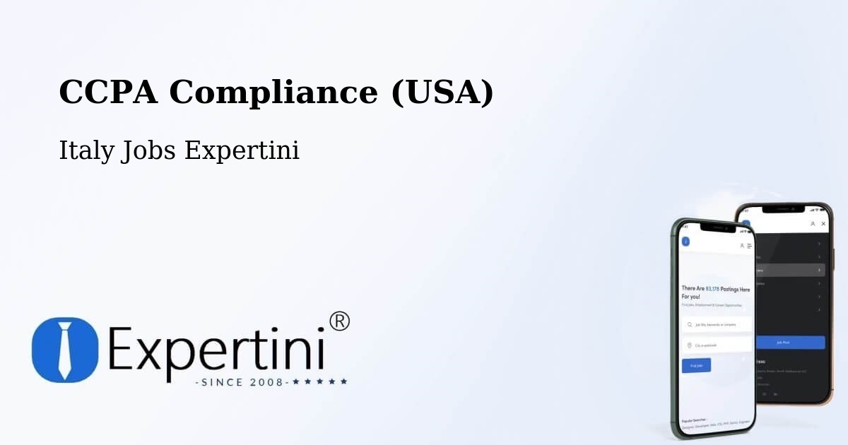 CCPA Privacy Rights & Compliance Notice – Duino - Italy Jobs Expertini