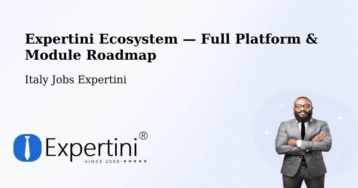 Expertini Ecosystem — Full Platform & Module Roadmap – Duino